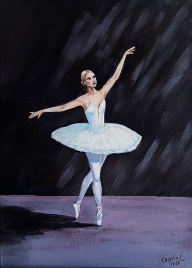 Painting titled "Ballerina" by Iryna Chaplia, Original Artwork, Acrylic