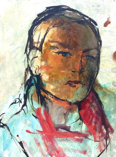 Картина под названием "Two-faced Ianus" - Iryna Cnernenko, Подлинное произведение искусства, Масло