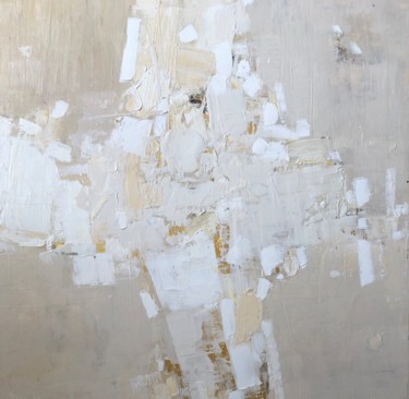 Pittura intitolato "white infinity 111" da Kitaieva Iryna, Opera d'arte originale, Olio