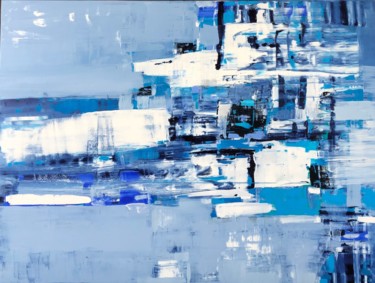 Картина под названием "Blue infinity 8" - Kitaieva Iryna, Подлинное произведение искусства, Масло