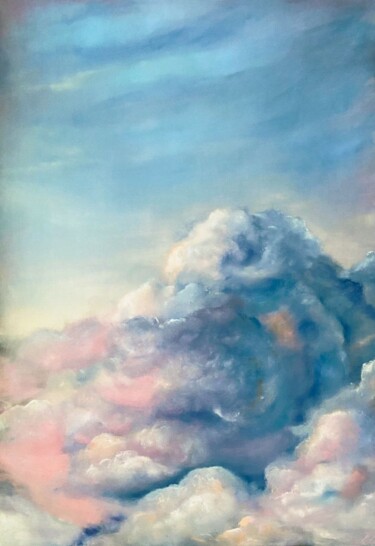 Peinture intitulée "Sky sleeping" par Iryna Macautsova, Œuvre d'art originale, Huile
