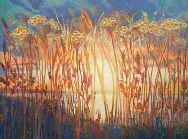 Malarstwo zatytułowany „"Sunshine"” autorstwa Iryna Makhovska, Oryginalna praca, Akryl Zamontowany na Drewniana rama noszy