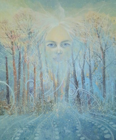 Peinture intitulée "Crystal peace of mi…" par Iryna Makhovska, Œuvre d'art originale, Acrylique Monté sur Châssis en bois