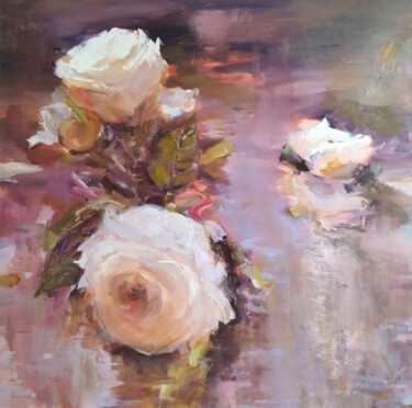 Картина под названием "Éclat Pastel" - Iryna Malynovska, Подлинное произведение искусства, Масло Установлен на Деревянная ра…