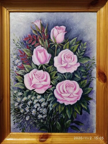 Peinture intitulée "Картина маслом " Ро…" par Iryna Miloradova-Marchenko, Œuvre d'art originale, Huile