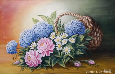 Painting titled "Картина маслом, хол…" by Iryna Miloradova-Marchenko, Original Artwork, Oil