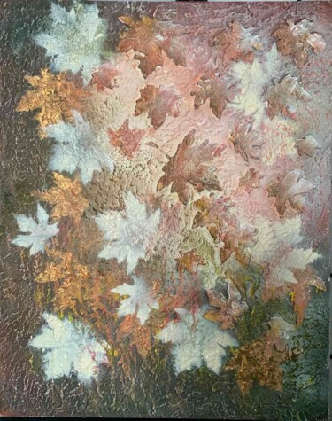 Pintura intitulada "Autumn leaves" por Iryna Nikolaieva, Obras de arte originais, Acrílico