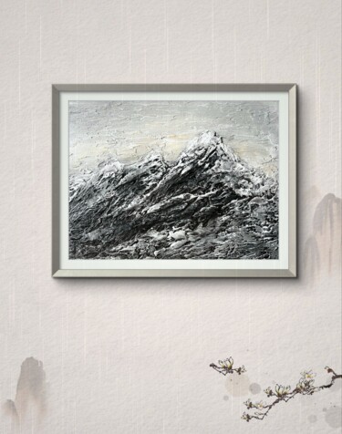 Malarstwo zatytułowany „Morning in the moun…” autorstwa Iryna Nikolaieva, Oryginalna praca, Akryl