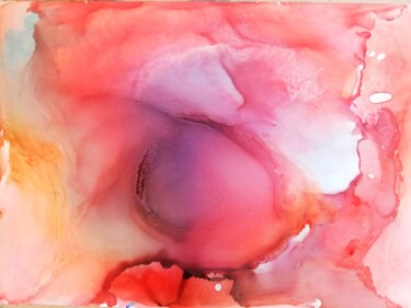 Peinture intitulée "Red" par Iryna Ostapyuk, Œuvre d'art originale, Encre