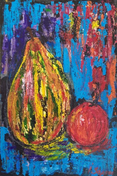 Pittura intitolato "Fruit and vegetable…" da Iryna Sapsai, Opera d'arte originale, Acrilico