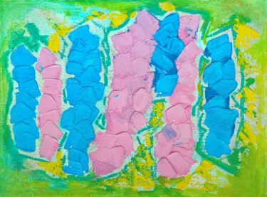 Schilderij getiteld "Abstract art textur…" door Iryna Sapsai, Origineel Kunstwerk, Olie