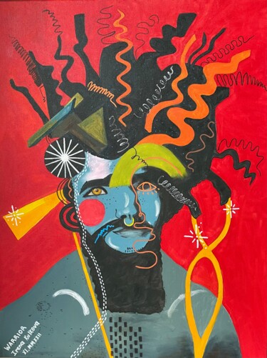 Pittura intitolato "Warrior" da Iryna Splinka, Opera d'arte originale, Olio