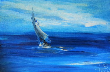 Painting titled "Under sail, series…" by Iryna Stukanova, Original Artwork, Oil