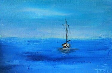 Painting titled "Silence, episode "I…" by Iryna Stukanova, Original Artwork, Oil