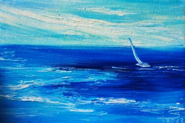Malerei mit dem Titel "Sea. Sail. Series "…" von Iryna Stukanova, Original-Kunstwerk, Öl