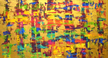 Картина под названием "Abstract expression…" - Iryna Kastsova, Подлинное произведение искусства, Акрил Установлен на Деревян…
