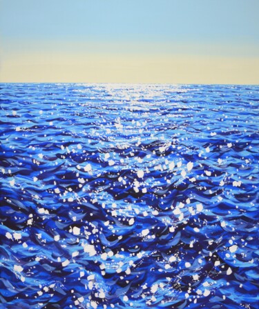 Peinture intitulée "Blue water. Light." par Iryna Kastsova, Œuvre d'art originale, Acrylique Monté sur Châssis en bois