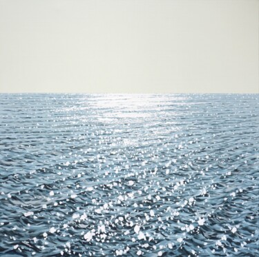 "Ocean. Light 15" başlıklı Tablo Iryna Kastsova tarafından, Orijinal sanat, Akrilik Ahşap Sedye çerçevesi üzerine monte edil…