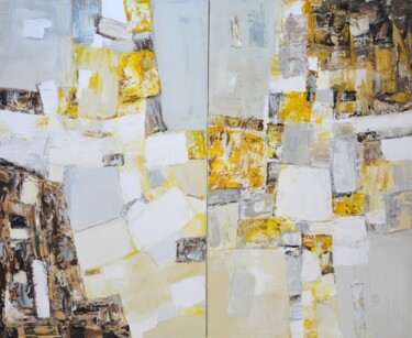 Картина под названием "Abstraction 24." - Iryna Kastsova, Подлинное произведение искусства, Акрил Установлен на Деревянная р…