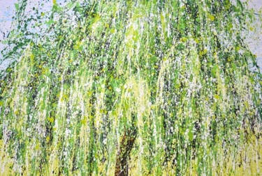 Malerei mit dem Titel "Willow." von Iryna Kastsova, Original-Kunstwerk, Acryl Auf Keilrahmen aus Holz montiert