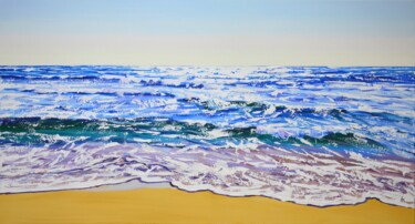 Pittura intitolato "Seascape. Summer." da Iryna Kastsova, Opera d'arte originale, Acrilico Montato su Telaio per barella in…