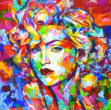 Ζωγραφική με τίτλο "Madonna 5." από Iryna Kastsova, Αυθεντικά έργα τέχνης, Ακρυλικό Τοποθετήθηκε στο Ξύλινο φορείο σκελετό