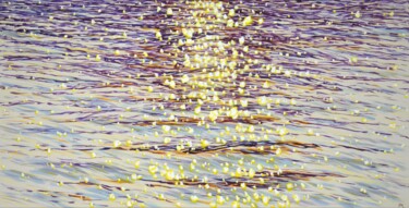 Картина под названием "Golden sparks of th…" - Iryna Kastsova, Подлинное произведение искусства, Акрил Установлен на Деревян…