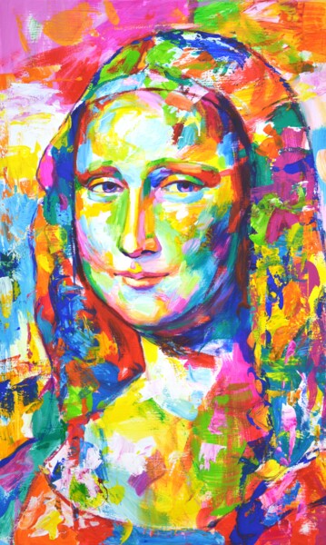 "Mona Lisa" başlıklı Tablo Iryna Kastsova tarafından, Orijinal sanat, Akrilik Ahşap Sedye çerçevesi üzerine monte edilmiş