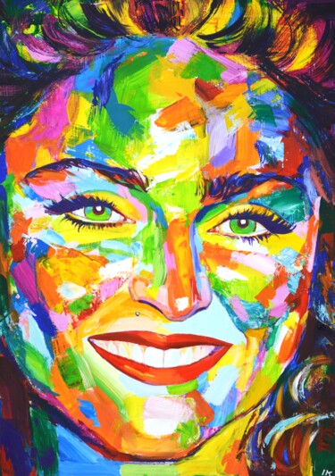 Peinture intitulée "Madonna3." par Iryna Kastsova, Œuvre d'art originale, Acrylique Monté sur Châssis en bois