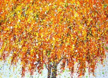 Malerei mit dem Titel "Magic tree." von Iryna Kastsova, Original-Kunstwerk, Acryl Auf Keilrahmen aus Holz montiert