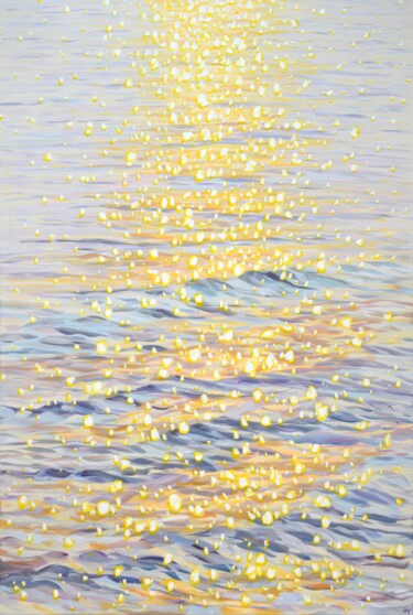 Pintura titulada "Shimmering water." por Iryna Kastsova, Obra de arte original, Acrílico Montado en Bastidor de camilla de m…