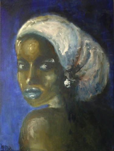 Картина под названием "Azura" - Irena, Подлинное произведение искусства, Масло