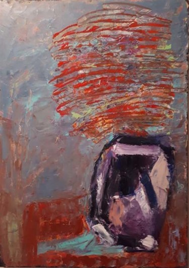 Картина под названием "Artflowers 2" - Irena, Подлинное произведение искусства, Масло