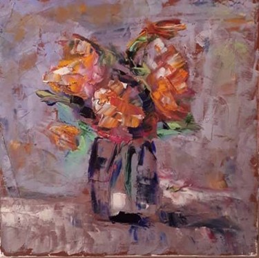 Painting titled "artflower3" by Irena, Original Artwork, Oil