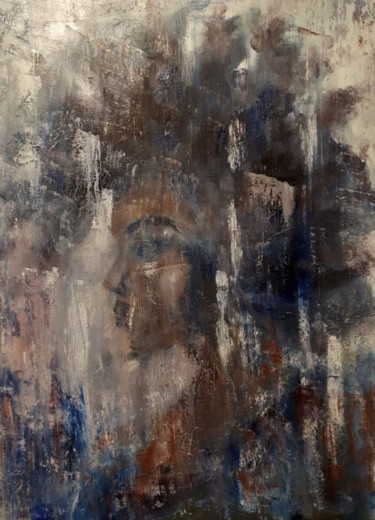 Картина под названием "RAIN" - Irena, Подлинное произведение искусства, Масло