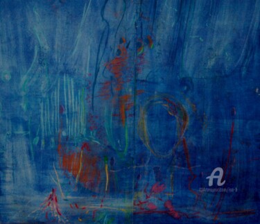 Картина под названием "Prairies marines" - Isa B., Подлинное произведение искусства, Акрил Установлен на Деревянная рама для…