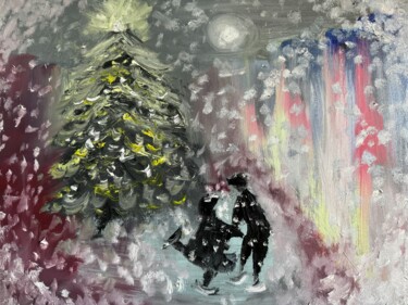 Painting titled "Winter is coming" by Isa Elixir, Original Artwork, Oil