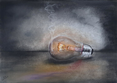 Peinture intitulée "Et la lumière fut" par Isa-Isarielle, Œuvre d'art originale, Pastel