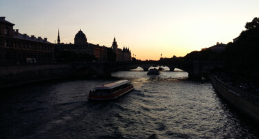 Photography titled "Paris au crépuscule" by Isa-Isarielle, Original Artwork, Non Manipulated Photography