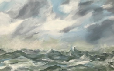 Peinture intitulée "petite-marine" par Isabelle Seguin, Œuvre d'art originale, Acrylique