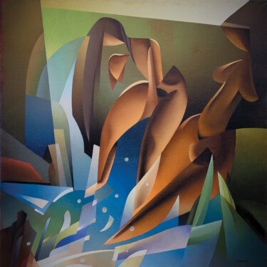 Peinture intitulée "Разбитый аккорд" par Isaac Feldman, Œuvre d'art originale, Huile
