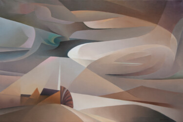 Pittura intitolato "Windy Day" da Isaac Feldman, Opera d'arte originale, Olio Montato su Telaio per barella in legno