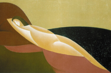 Disegno intitolato "Sleeping Venus" da Isaac Feldman, Opera d'arte originale, Pastello