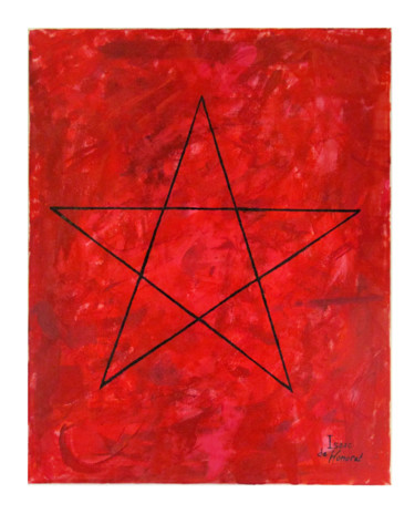Peinture intitulée "Pentagramme by Isaa…" par Isaac De Honoret, Œuvre d'art originale
