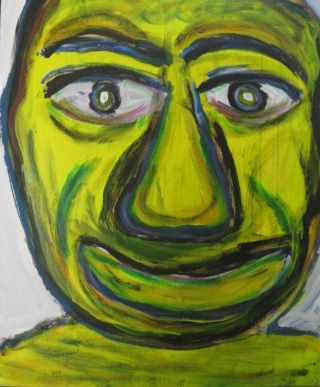 Painting titled "DESPI AM AST" by Isaac Holoschutz, Original Artwork