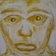 Pintura titulada "LA CARA PENSANDO OY…" por Isaac Holoschutz, Obra de arte original