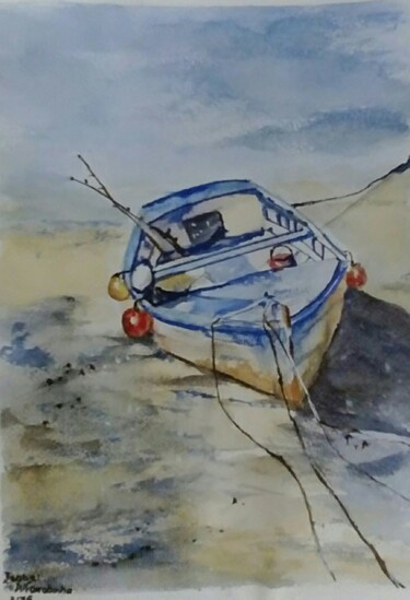 Peinture intitulée "barco.jpg" par Isabel Alfarrobinha, Œuvre d'art originale, Aquarelle