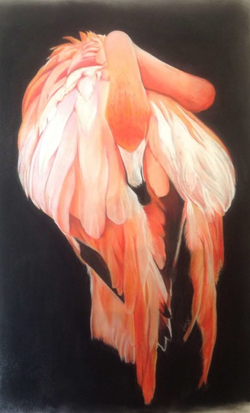 Pintura titulada "Un rêve en rose" por Isabelle Auffret Frazer De Villas, Obra de arte original, Pastel