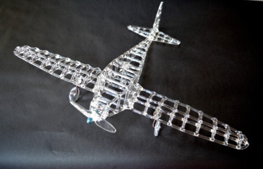 "AVION" Sculpture en verre ""AVION" Sculpture e…" başlıklı Heykel Isabel Davila tarafından, Orijinal sanat, Cam