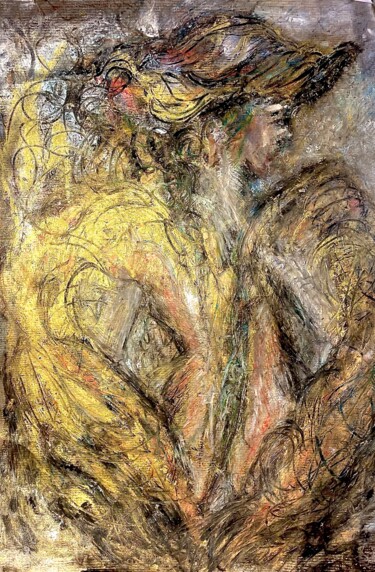 Pittura intitolato "The Lady" da Isabel Ferrer, Opera d'arte originale, Pastello
